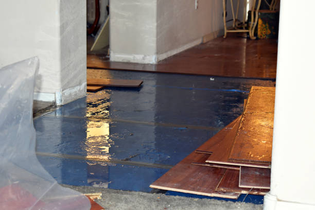 Professional Water Damage Restoration technician working in Thomasville, NC